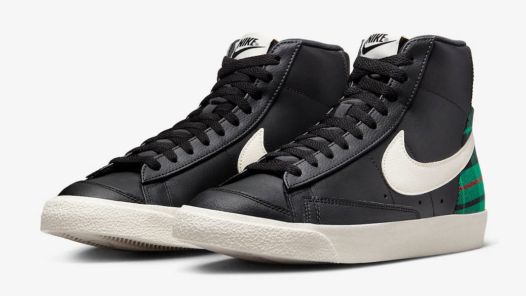 Nike Blazer Mid Plaid Tartan Black DV0796-001 Side