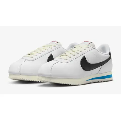 Blue and store black nike cortez