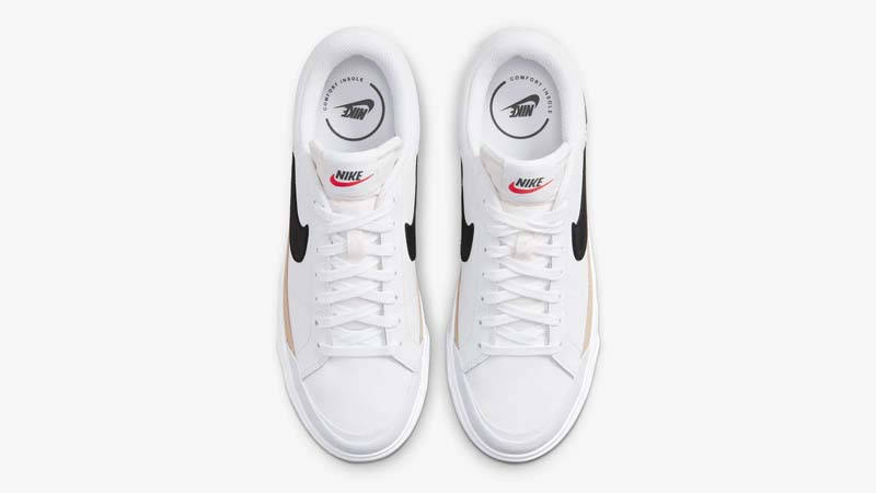Nike Court Legacy Lift White Black Middle