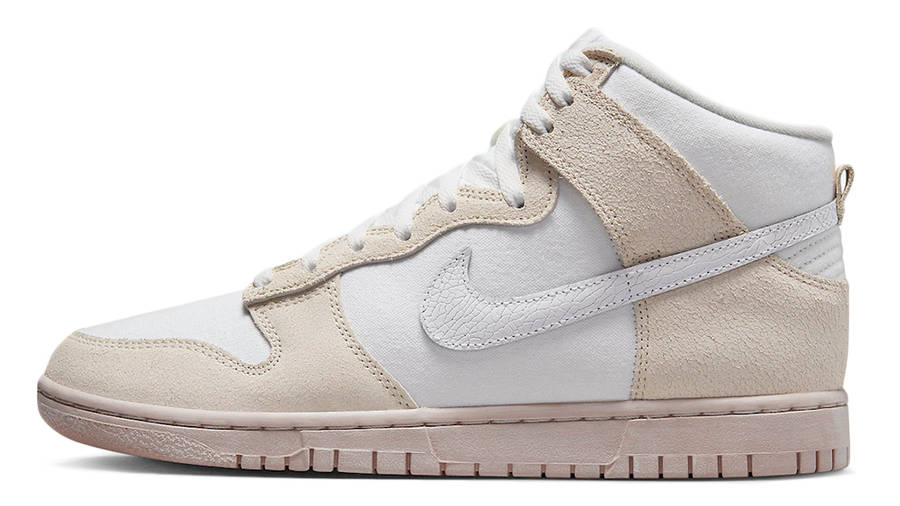 Nike Dunk High EMB Cracked Leather White Tan | Where To Buy | DV0822 ...