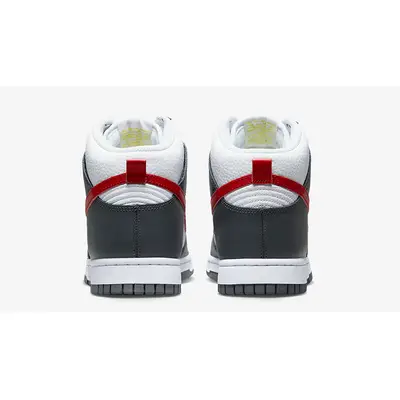 Nike Dunk High Embossed Red Grey FD0668-001 Back