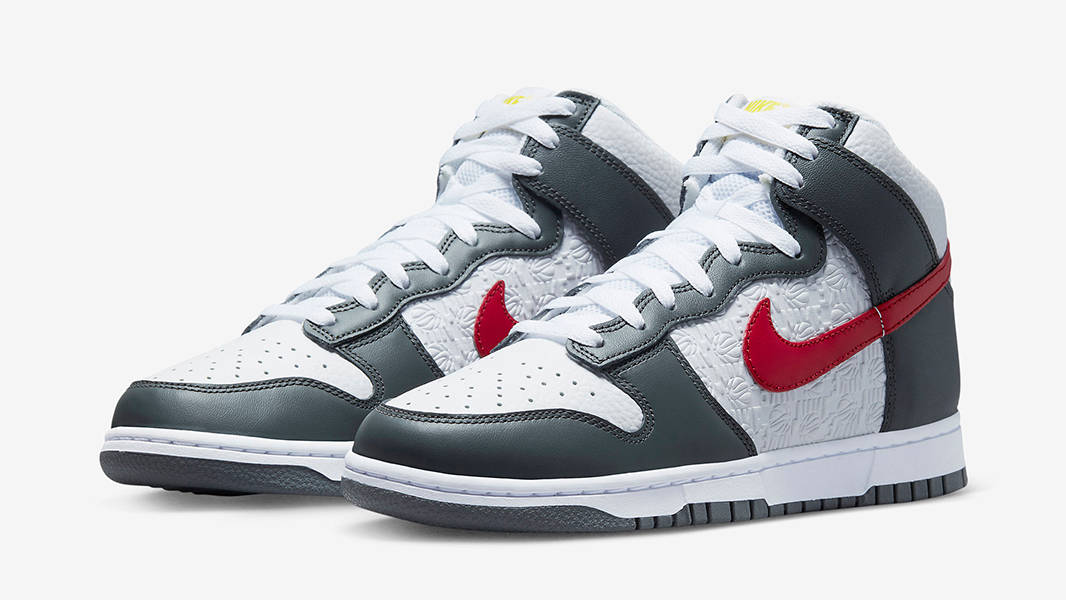 Grey Nike Dunks High Tops Red Buy Sell Nike Dunk High Athletic