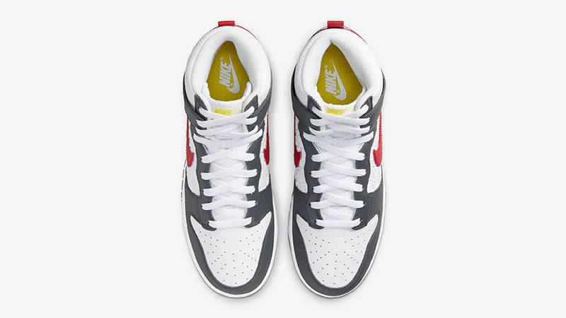 Nike Dunk High Embossed Red Grey FD0668-001 Top