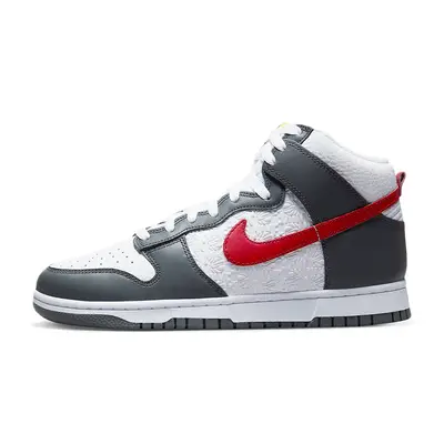 Nike Dunk High Embossed Red Grey FD0668-001