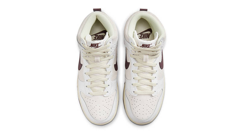 Nike Dunk High Light Orewood Brown Burgundy FB8482-100 Top