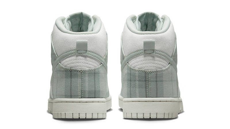 Nike Dunk High Plaid Green DV0826-100 Back