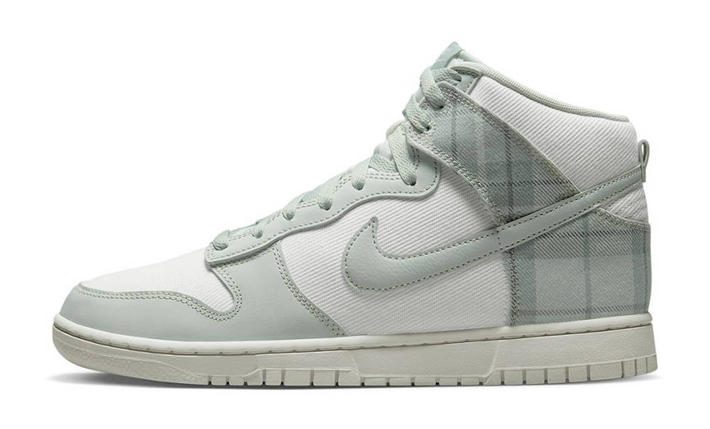 Nike Dunk High Plaid Green