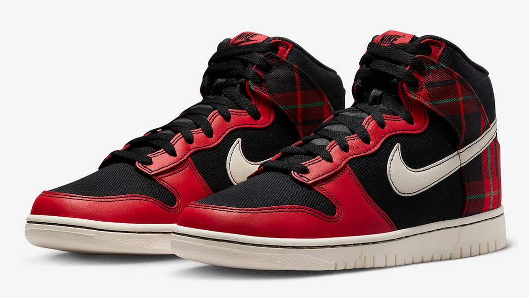 Dunks high red and black hotsell