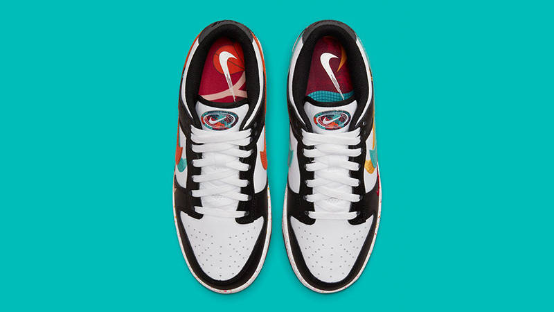 Nike Dunk Low Black White Multi Top