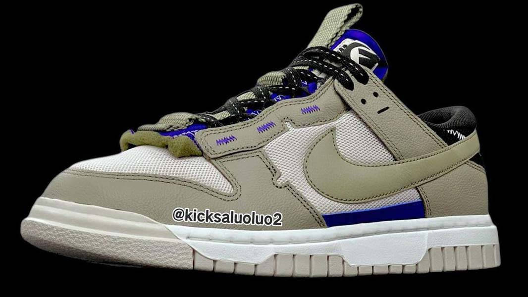 Nike Dunk Low Remastered 3.0 Olive Blue Front