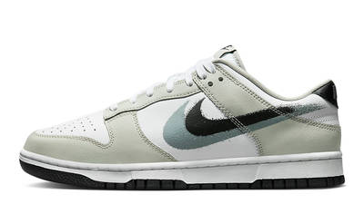 Nike Dunk Low Stencil Swoosh Grey White | Where To Buy | FD0661-100 ...