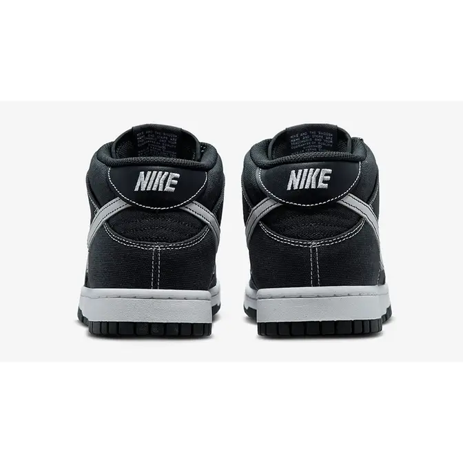 Nike Dunk Mid Black Canvas | Where To Buy | DV0830-001 | The Sole Supplier