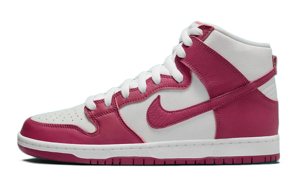 pink and beetroot dunks