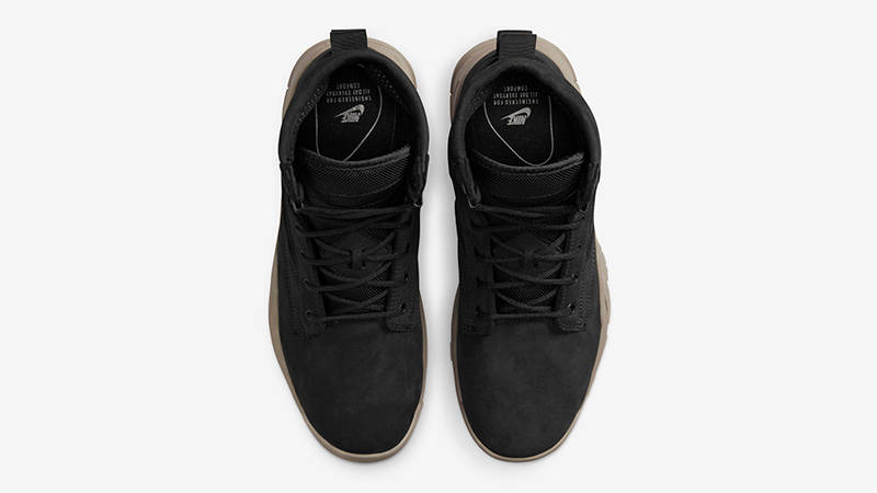 black suede nike boots