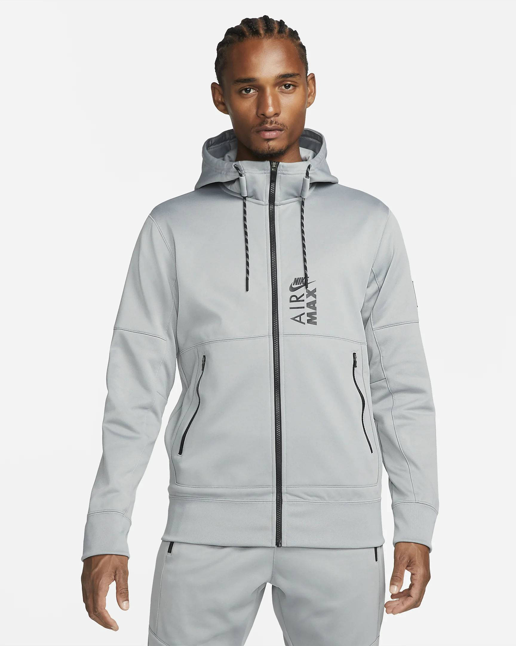 Nike Sportswear Air Max Full-Zip Hoodie - Particle Grey | The Sole Supplier