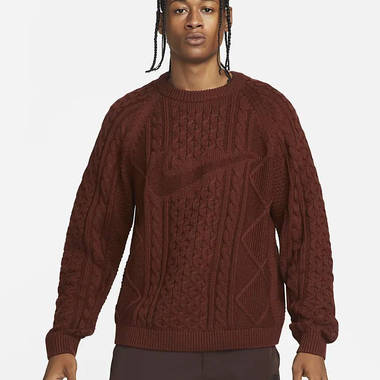 nike sportswear cable knit sweater