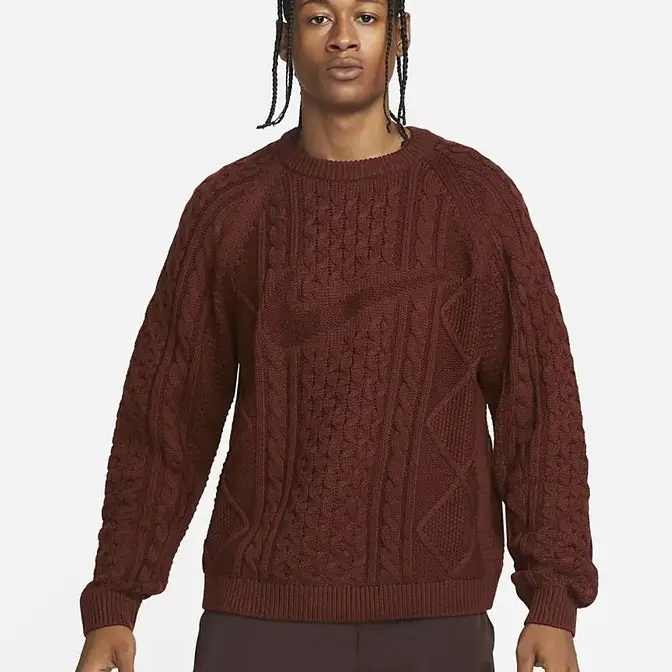Nike Sportswear Cable-Knit Jumper | Where To Buy | DQ5176-217 | The ...