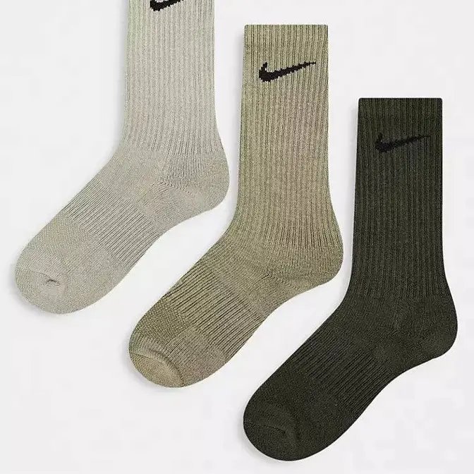 Nike Training Cush 3 Pack Socks Natural Colours Feature