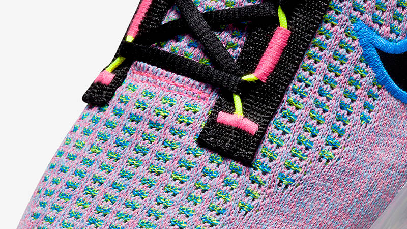 Nike Vapormax Flyknit 2021 Pink Blast Blue DX3369-600 Detail