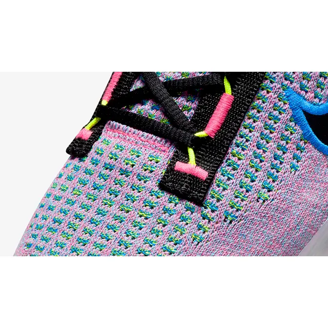 nike free fly knit shoe store printable Pink Blast Blue DX3369-600 Detail