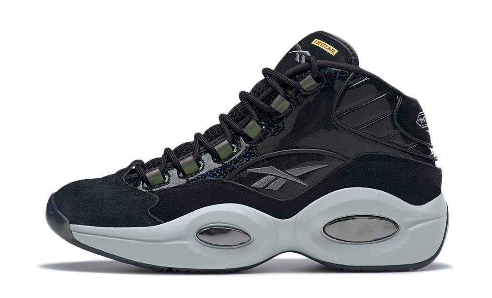 Reebok Question Mid Black Blue | Where To Buy | 100033164 | The  