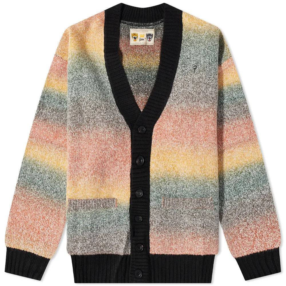 Patta Space Dye Knitted Cardigan - Multi | The Sole Supplier