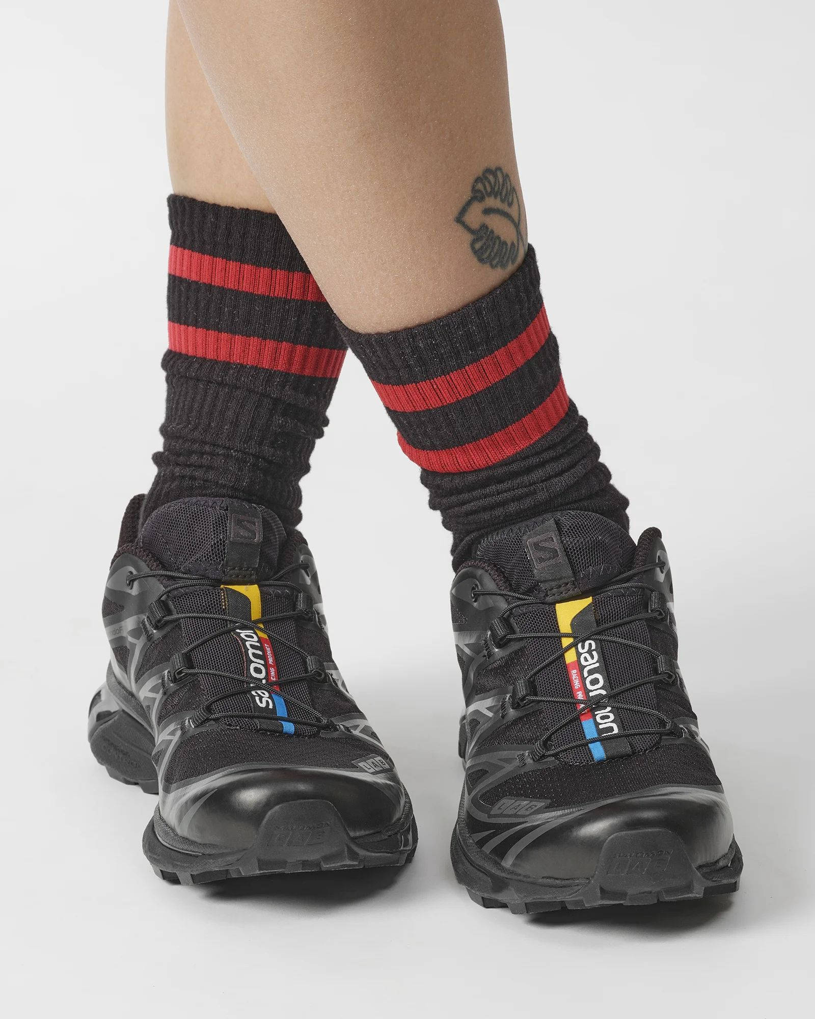 Salomon XT-6 ADV Black Phantom on foot
