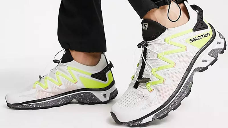 Salomon XT-RUSH White Lime Green L41659300 Side