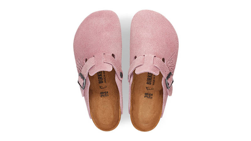 Stussy x Birkenstock Boston Dusty Pink