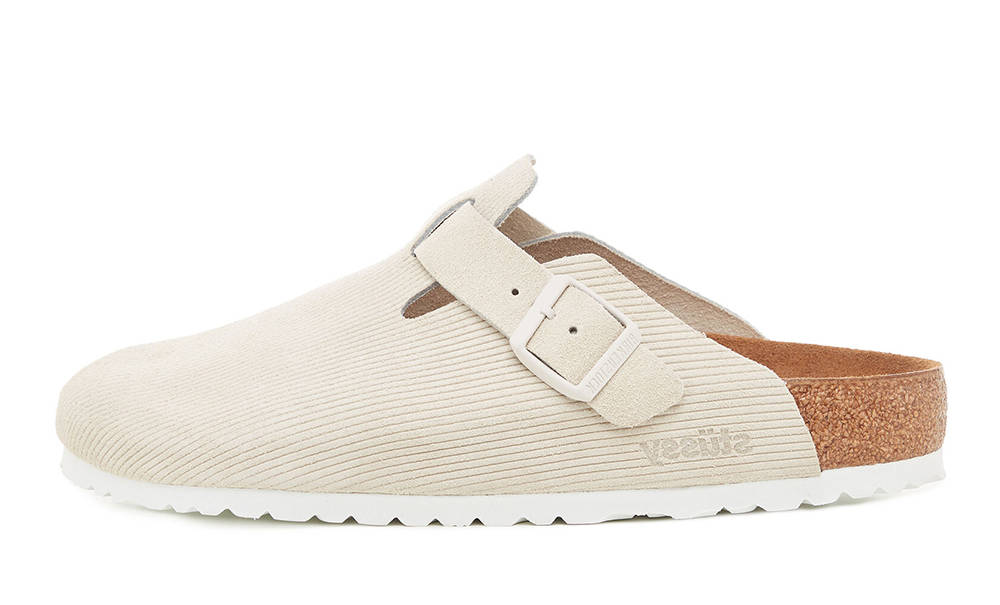 Stussy x Birkenstock Boston Suede Leather Bone | Where To Buy