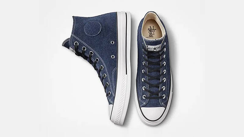 Stussy x Converse Chuck 70 High 8 Ball Navy Top