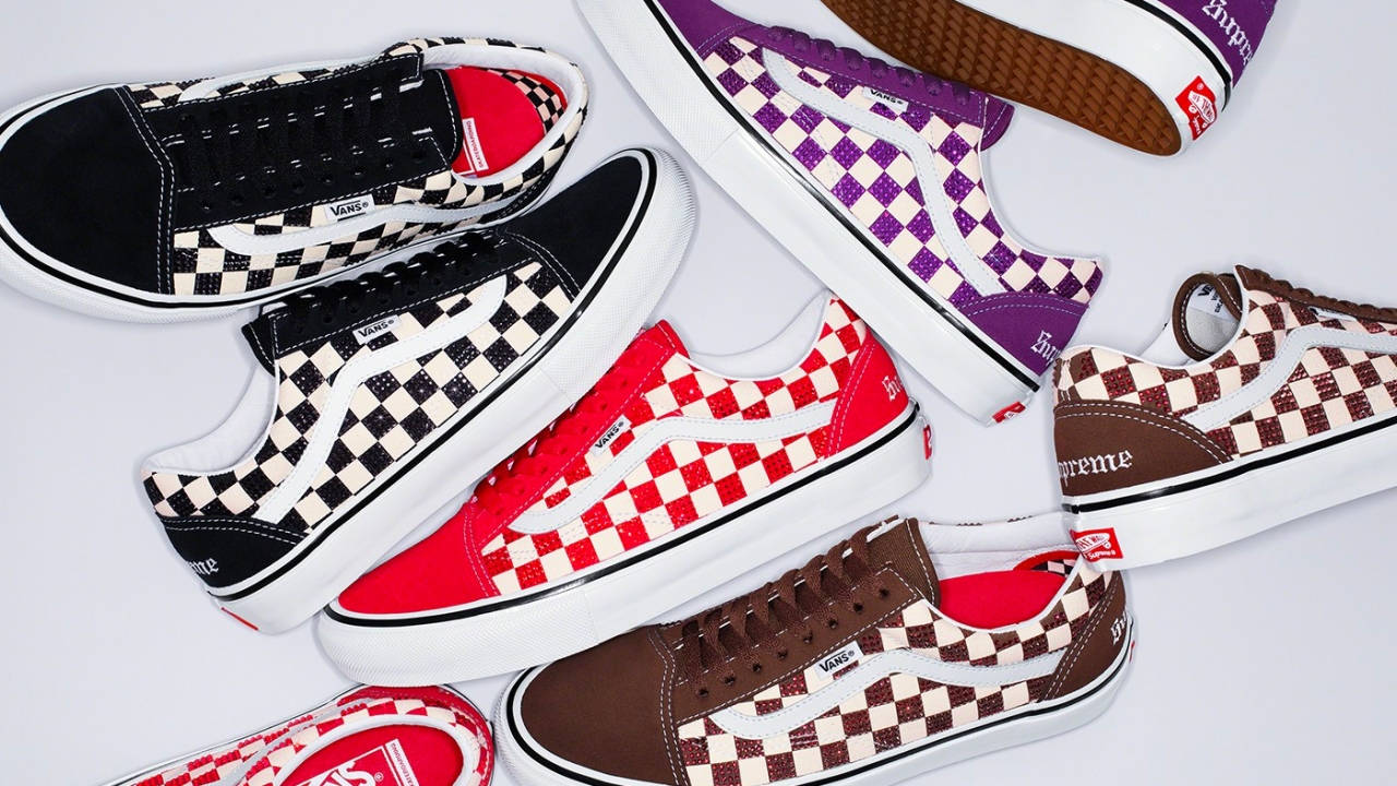 Supreme x Swarovski Come Together for a Bedazzled Vans Old Skool