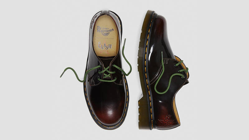 The Clash x Dr. Martens 1461 Cherry Red Arcadia 28001600 Top