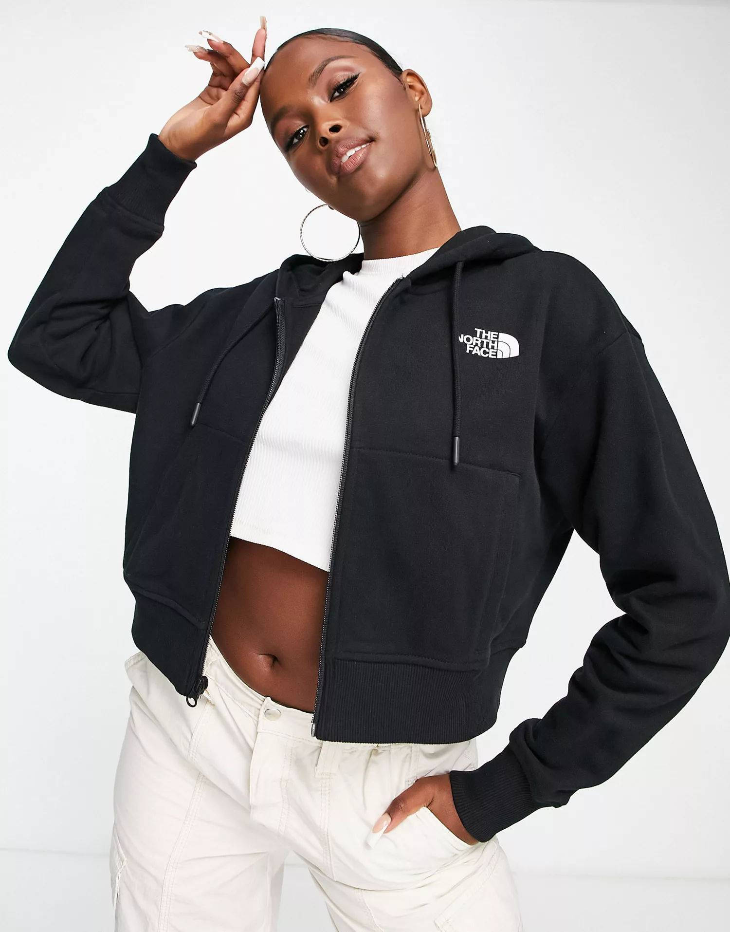 The North Face Icon Cropped Zip Up Hoodie | Where To Buy | The