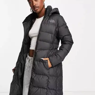 Womens north face long down clearance coat