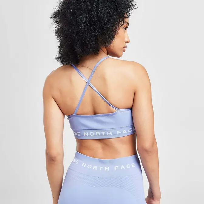 Great casual jacket for a summer wedding Seamless Performance Sports Bra Deep Periwinkle Back