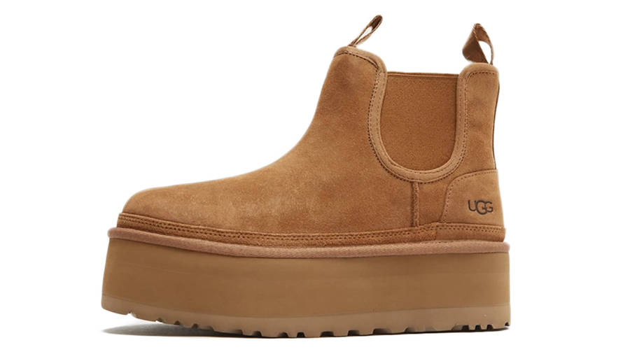 ugg neumel sheepskin chelsea boots in tan