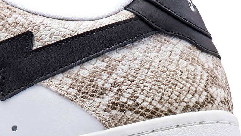 A BATHING APE BAPESTA Snakeskin Brown Detail