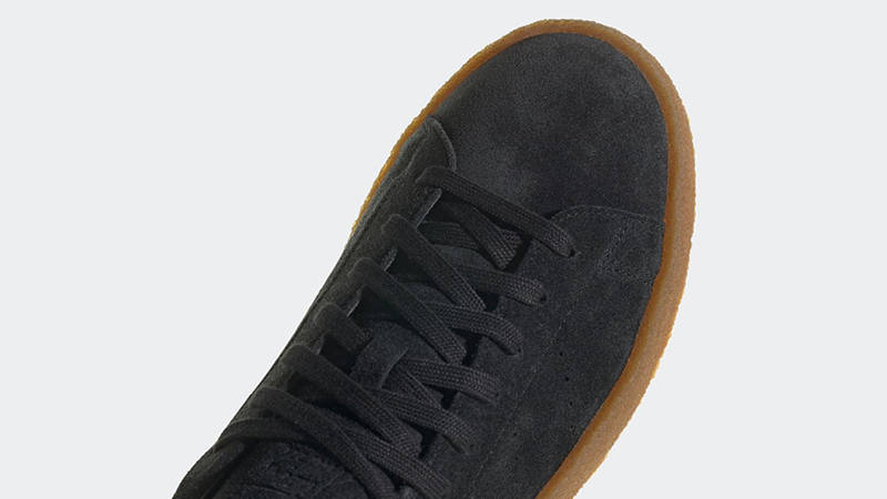 Adidas stan smith black clearance gum sole