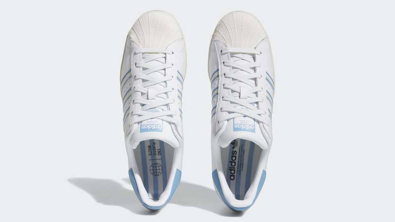 Light blue clearance stripes superstar