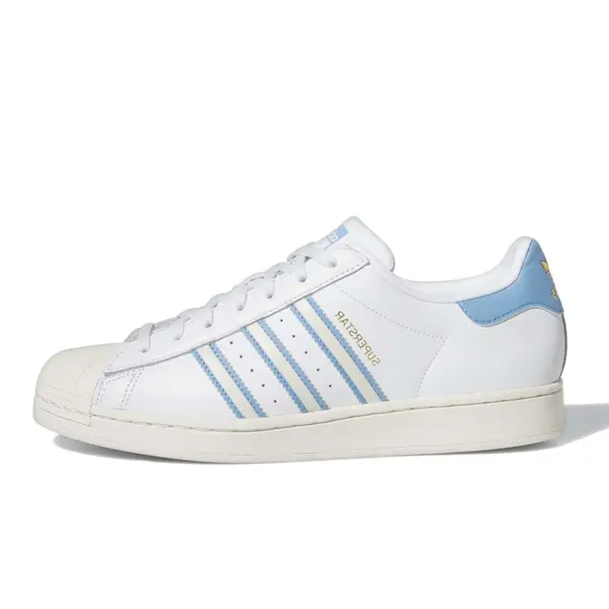 adidas Superstar White Light Blue | Where To Buy | GX9876 | The Sole ...