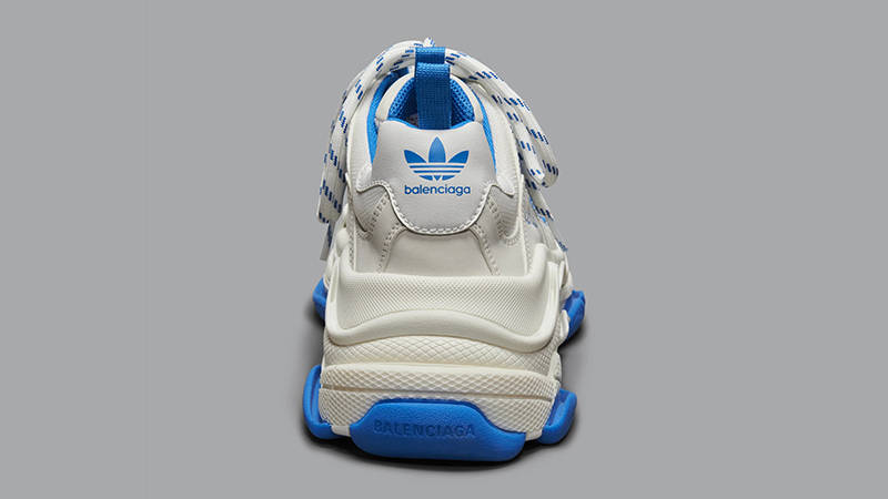 adidas x Balenciaga Triple S White Blue IF0167 Back