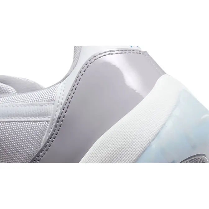 Jordan Brand is set to introduce their latest Air Jordan "Feng Shui" Low Cement Grey Closeup