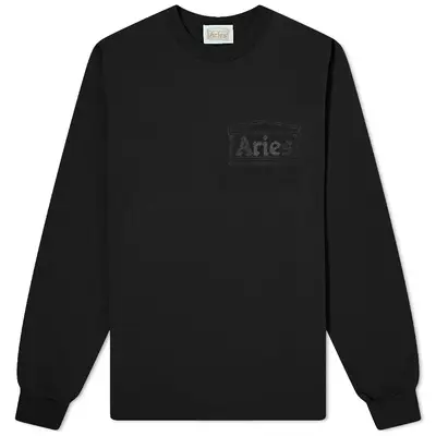 Aries Temple Long Sleeve T-Shirt Black
