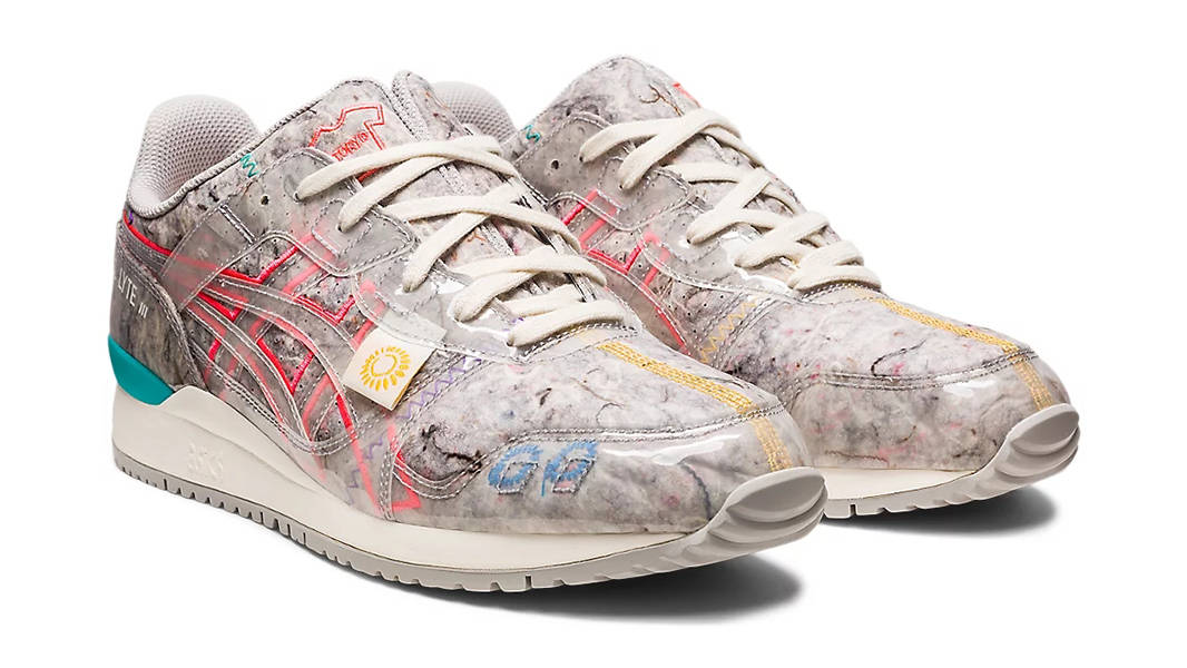 ★asics★ Gelite III OG RECYCLE FELT Oyster Gray Diva Pink 1 GEL-LYTE III OG (RECYCLE FELT) | Men | Oyster Grey/Diva Pink