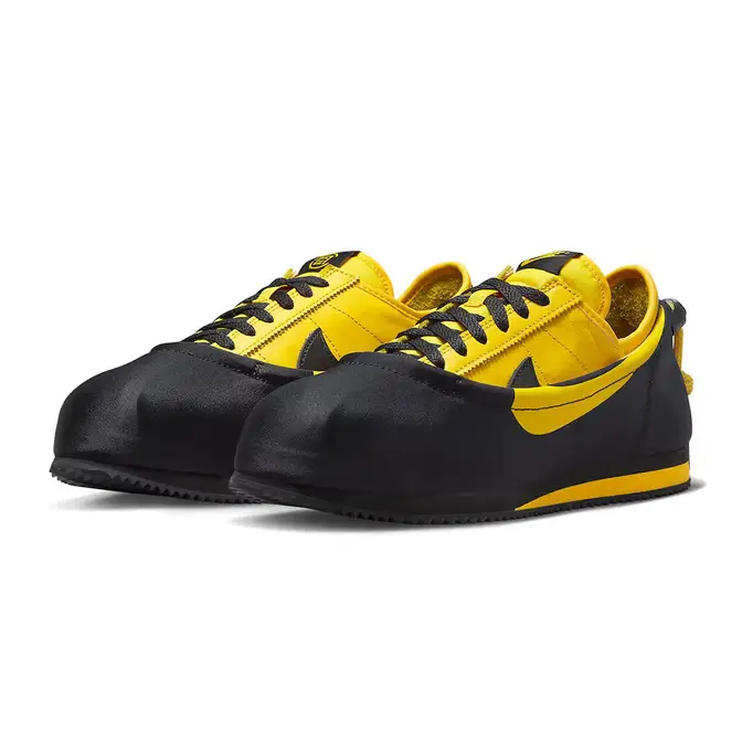 CLOT x Nike Cortez Black Varsity Maize DZ3239-001 Side