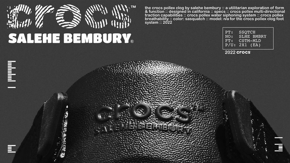 Image via Crocs Blink And You’ll Miss It: The Salehe Bembury x Crocs Pollex Clog Arrives in “Sasquatch”