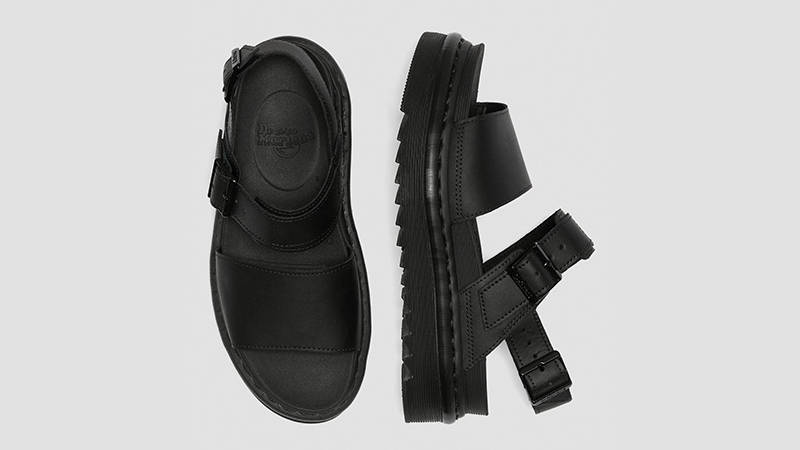 Dr. Martens Voss Leather Strap Sandals Black 23802001 Top