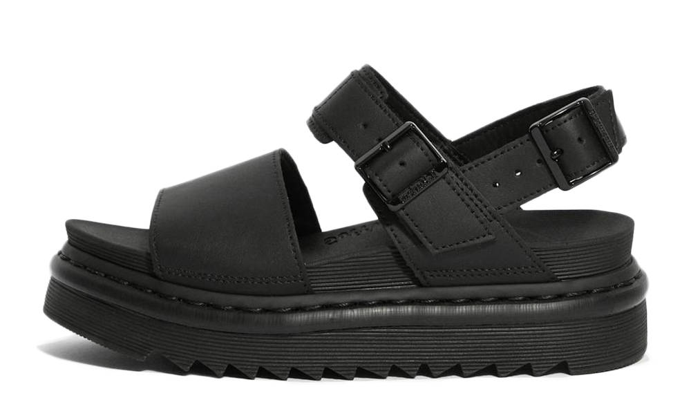 Dr. Martens Voss Leather Strap Sandals Black 23802001