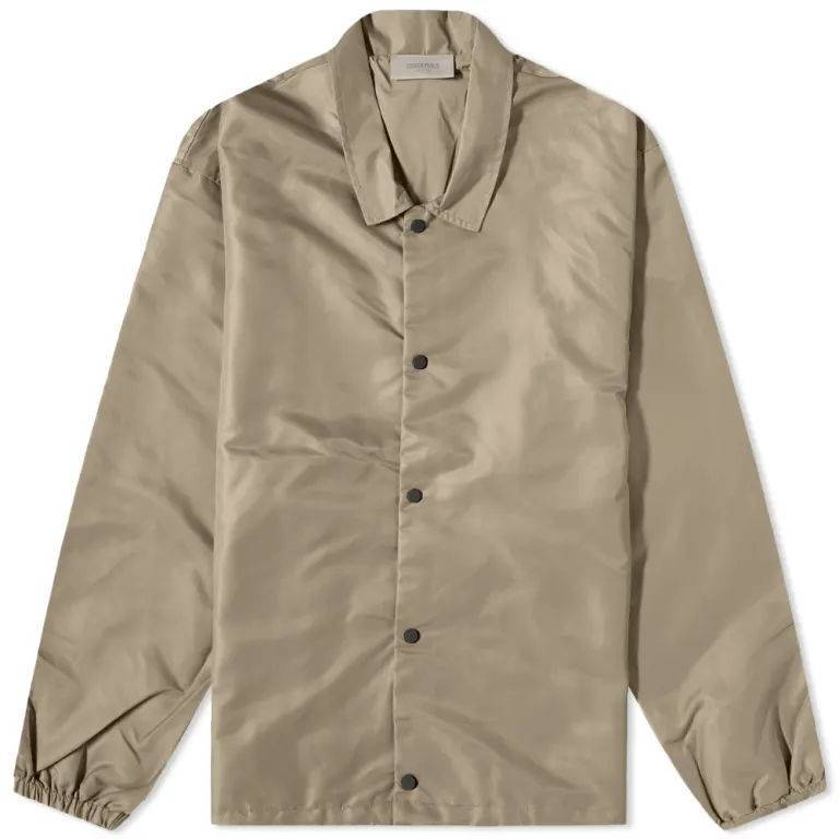 Fear of God Essentials 1977 Nylon Coaches Jacket Wood Feature